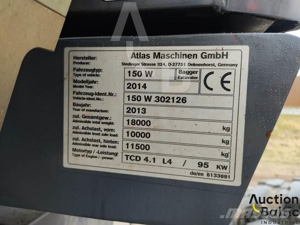 Atlas 150 W Gravemaskiner på hjul
