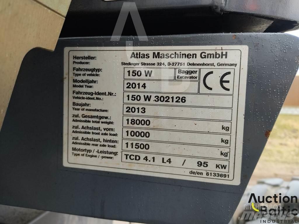 Atlas 150 W Gravemaskiner på hjul