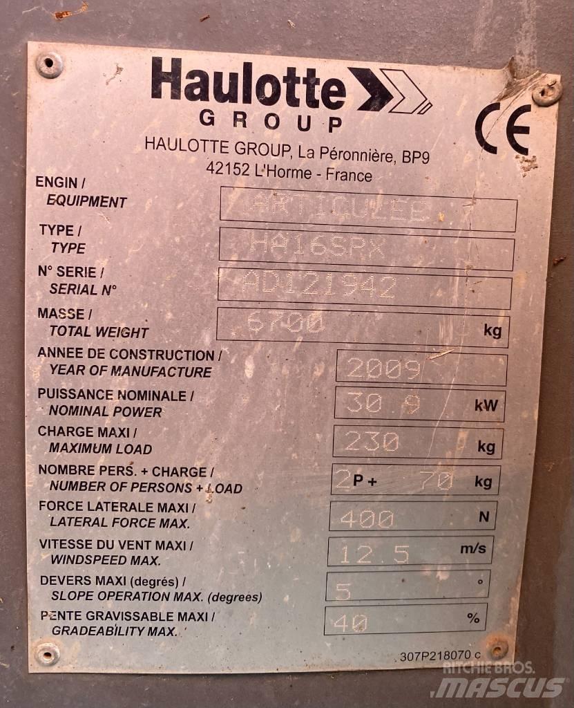 Haulotte HA 16 SPX Bomlifte med knækarm