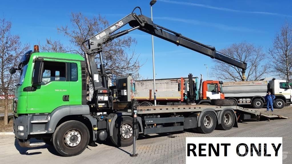 MAN TGS 35.360  rent Flatbed lastbiler med spil