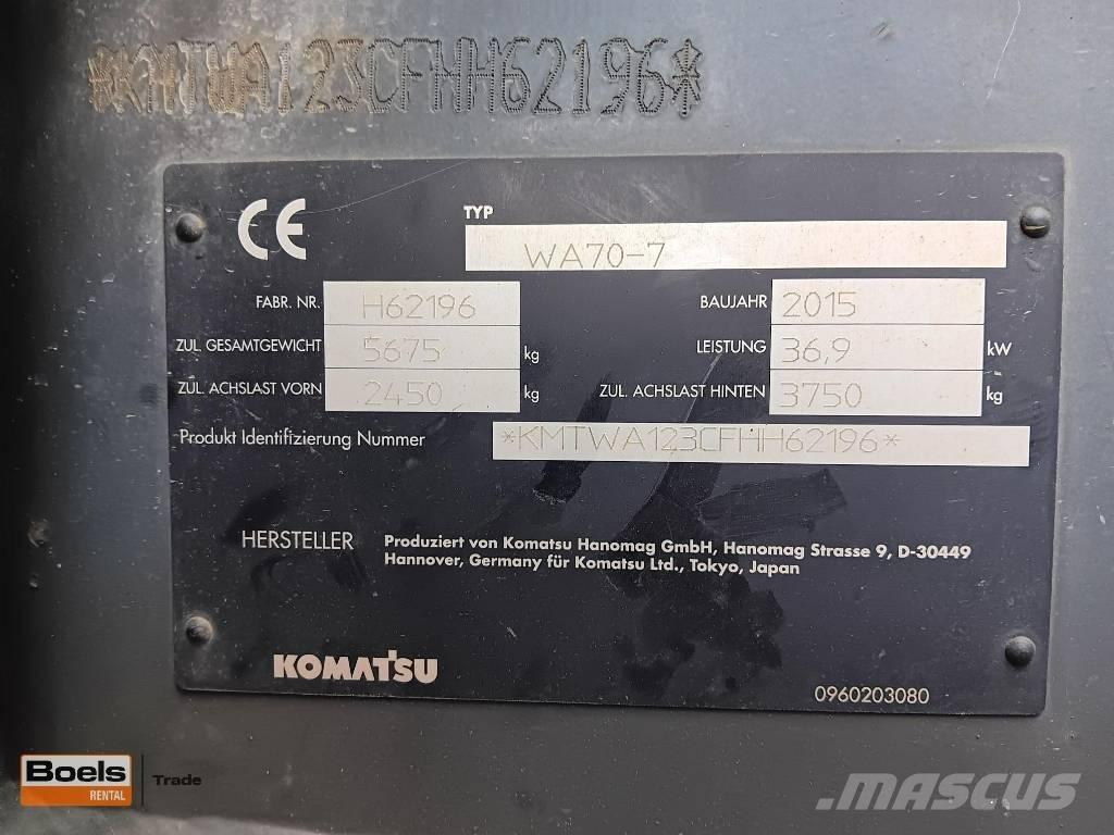 Komatsu WA 70-7 Læssemaskiner på hjul