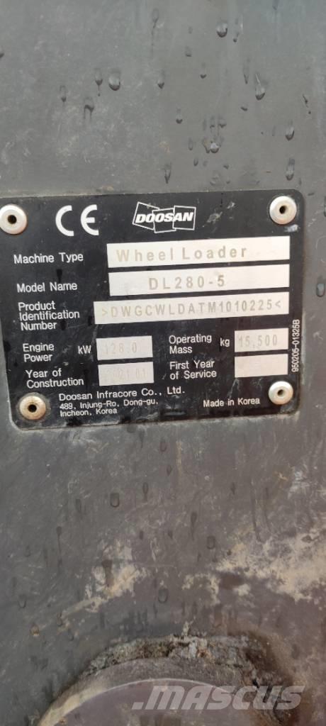 Doosan DL 280-5 Læssemaskiner på hjul
