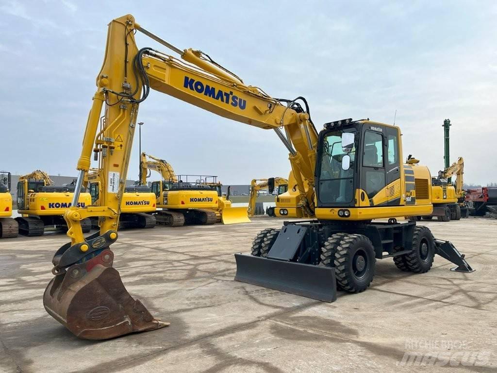 Komatsu PW160-11 Gravemaskiner på hjul