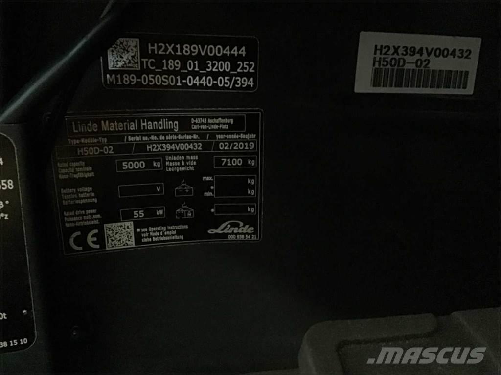 Linde H50D Diesel gaffeltrucks