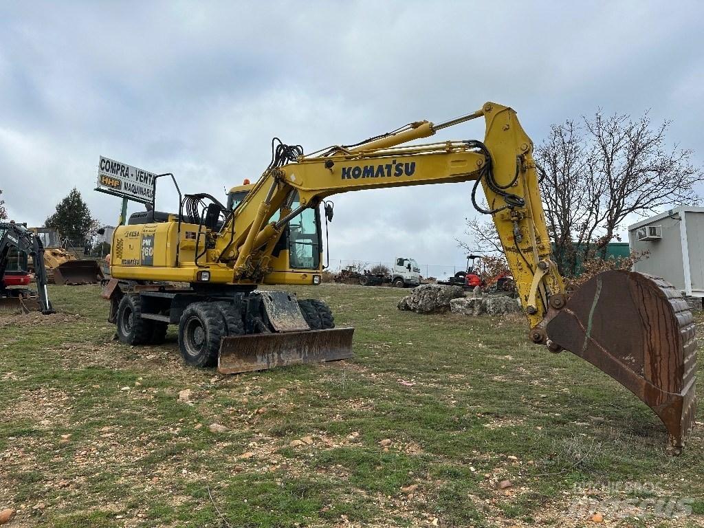 Komatsu PW 160-7E0 Gravemaskiner på hjul
