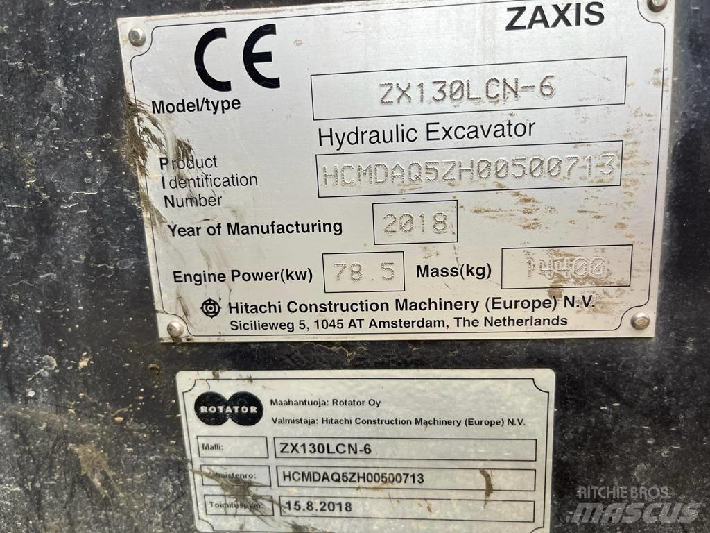 Hitachi ZX130LCN-6 Gravemaskiner på larvebånd