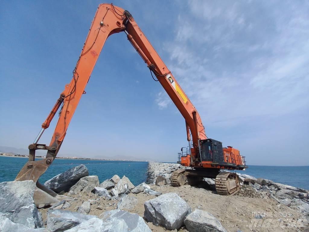 Hitachi EX 1200-6 Gravemaskiner med lang gravebom