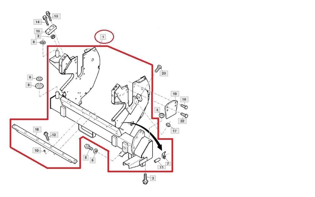 John Deere AXE10820 Tilbehør til hø- og fodermaskiner
