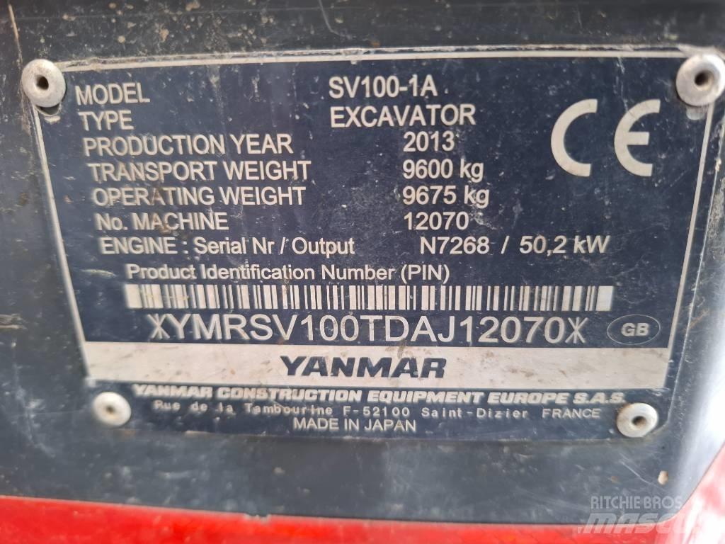 Yanmar SV100-1A Midi-gravemaskiner 7t - 12t