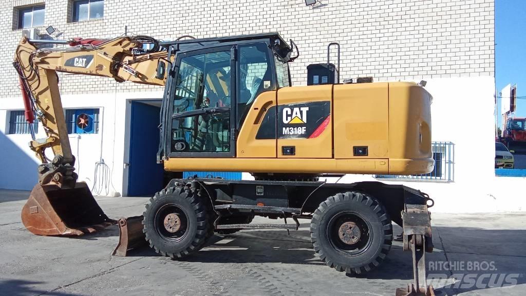 CAT M318F Gravemaskiner på hjul