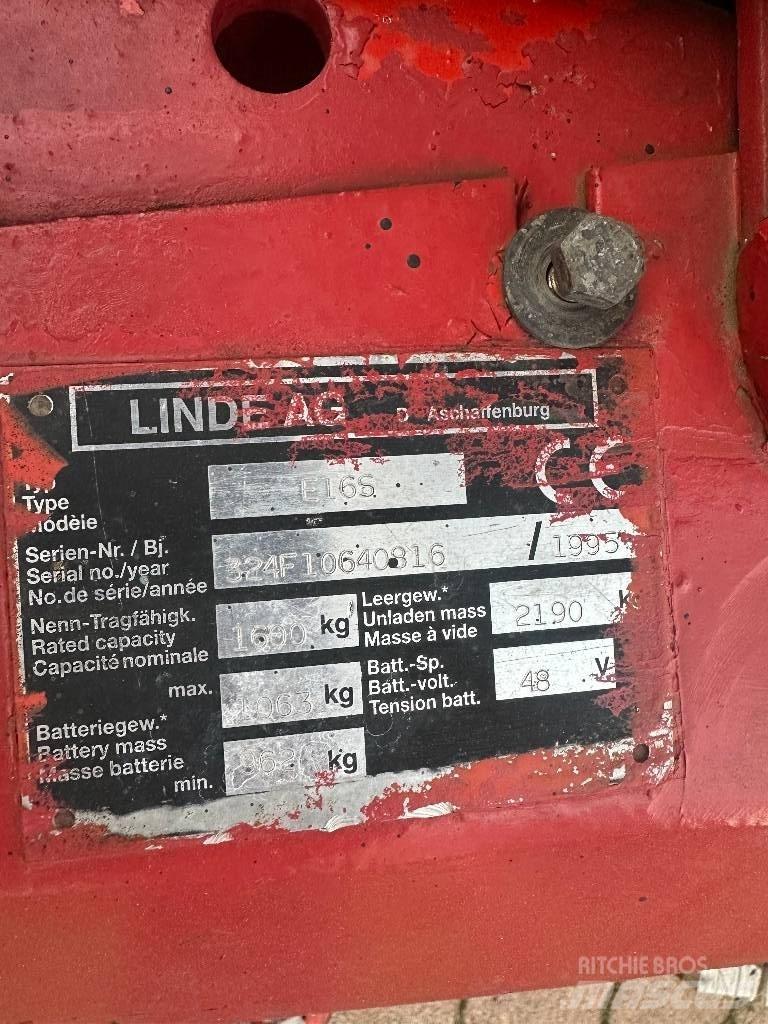 Linde E 16 S El gaffeltrucks