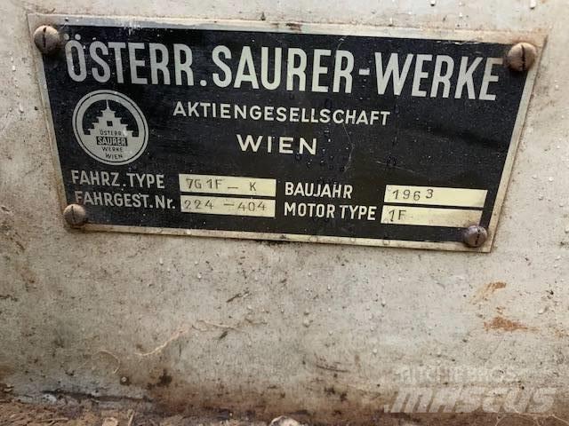 Saurer 7G1F-K Lastbiler med tip
