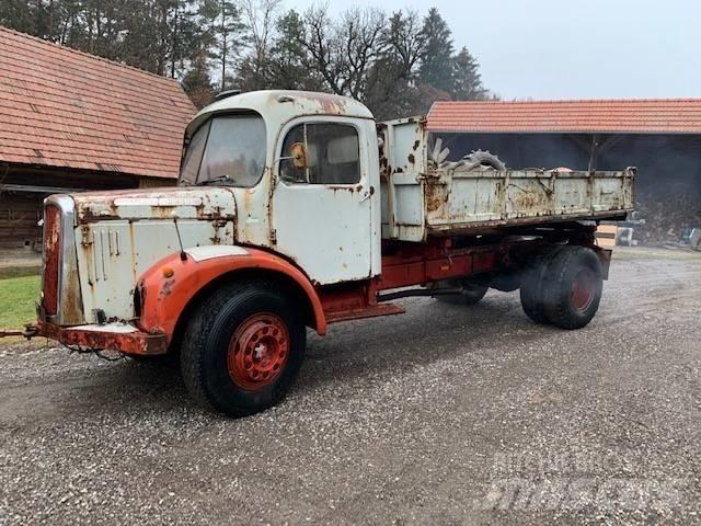 Saurer 7G1F-K Lastbiler med tip