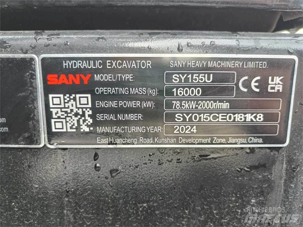 Sany SY155U Gravemaskiner på larvebånd