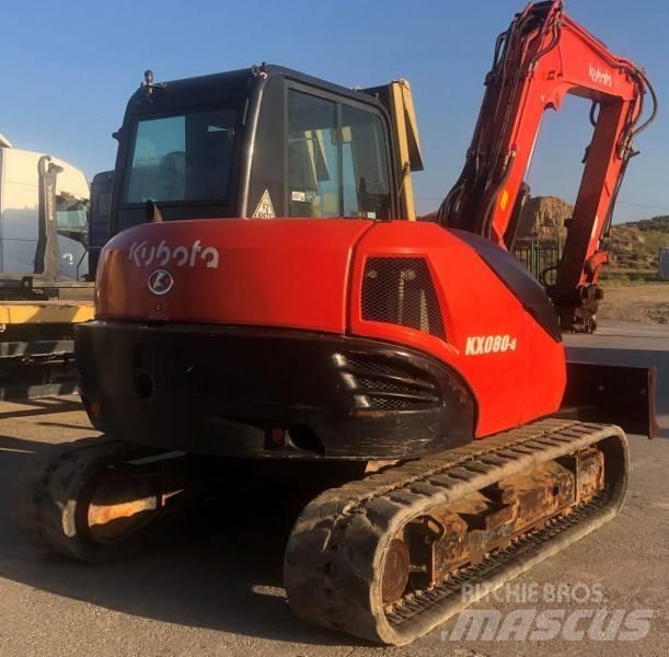 Kubota KX 080-4 Midi-gravemaskiner 7t - 12t