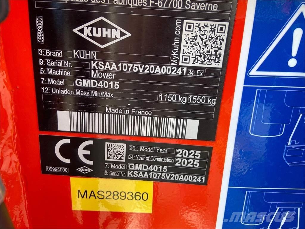 Kuhn GMD4015 Kombihøstere