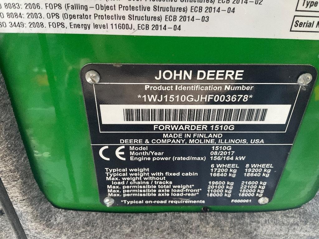 John Deere 1510G Udkørselsmaskiner