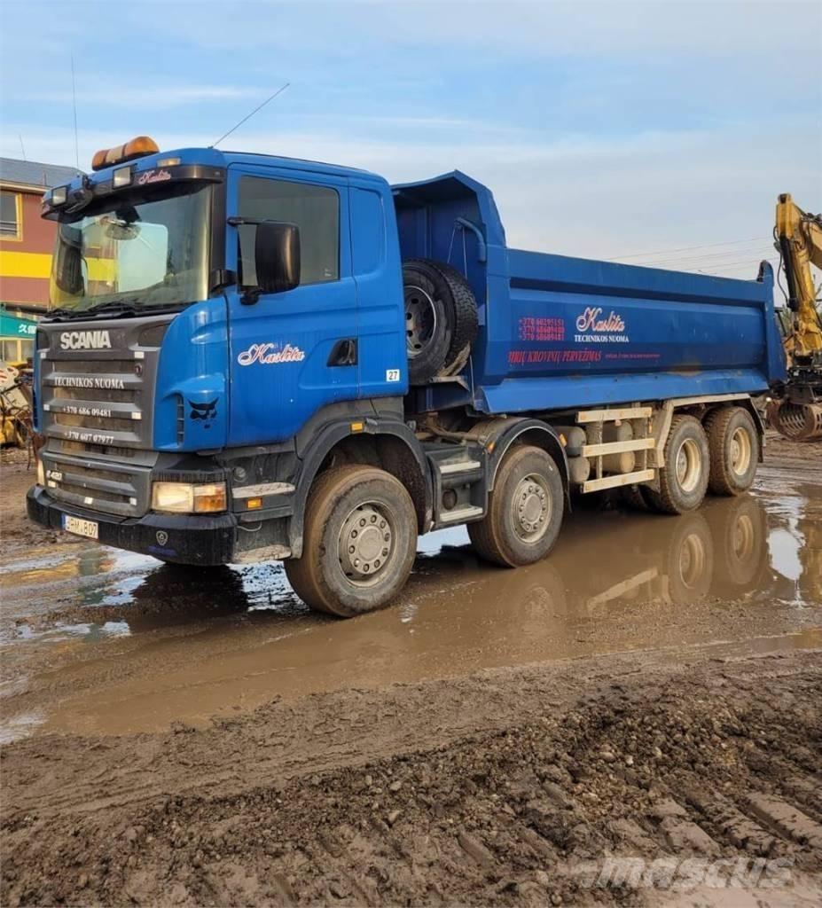 Scania R420 8x4 Skip loader