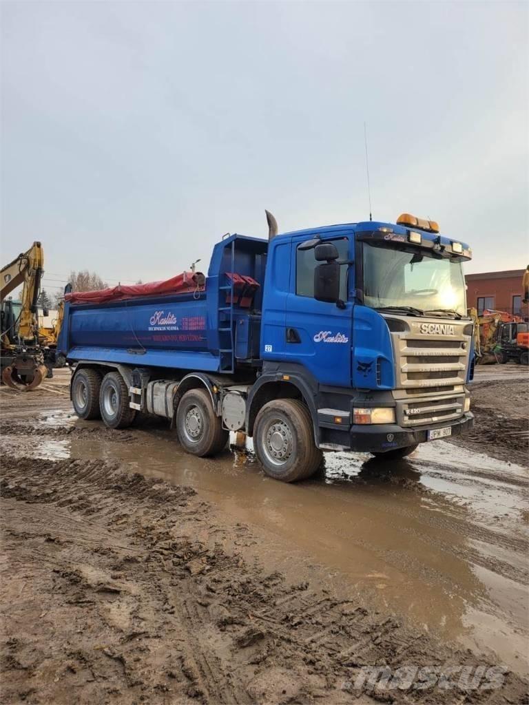 Scania R420 8x4 Skip loader