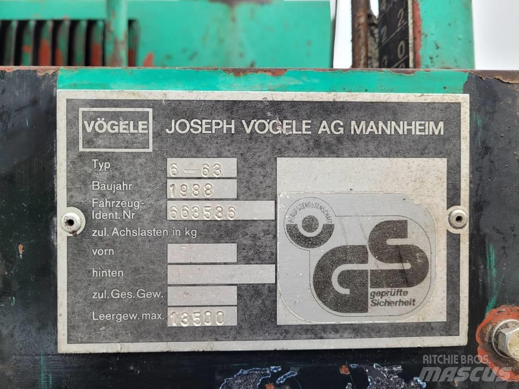 Vögele Super 1500 Asfaltudlæggere