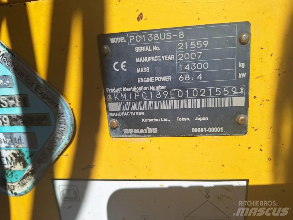 Komatsu PC 138 US-8 Gravemaskiner på larvebånd