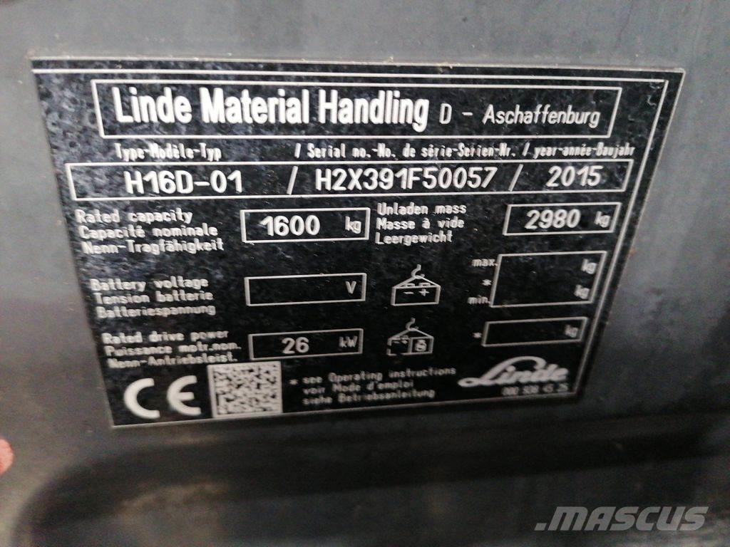 Linde H16D-01 Diesel gaffeltrucks