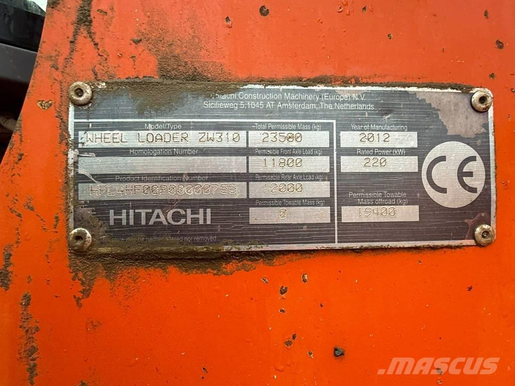 BRAT Hitachi ZW 310 Læssemaskiner på hjul
