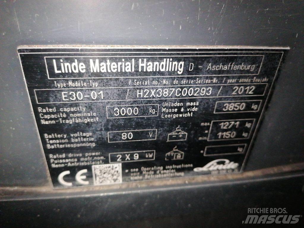 Linde E30-01 El gaffeltrucks