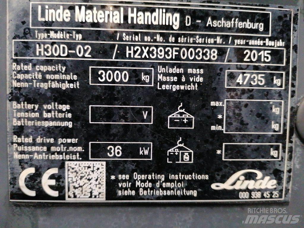 Linde H30D-02 Diesel gaffeltrucks