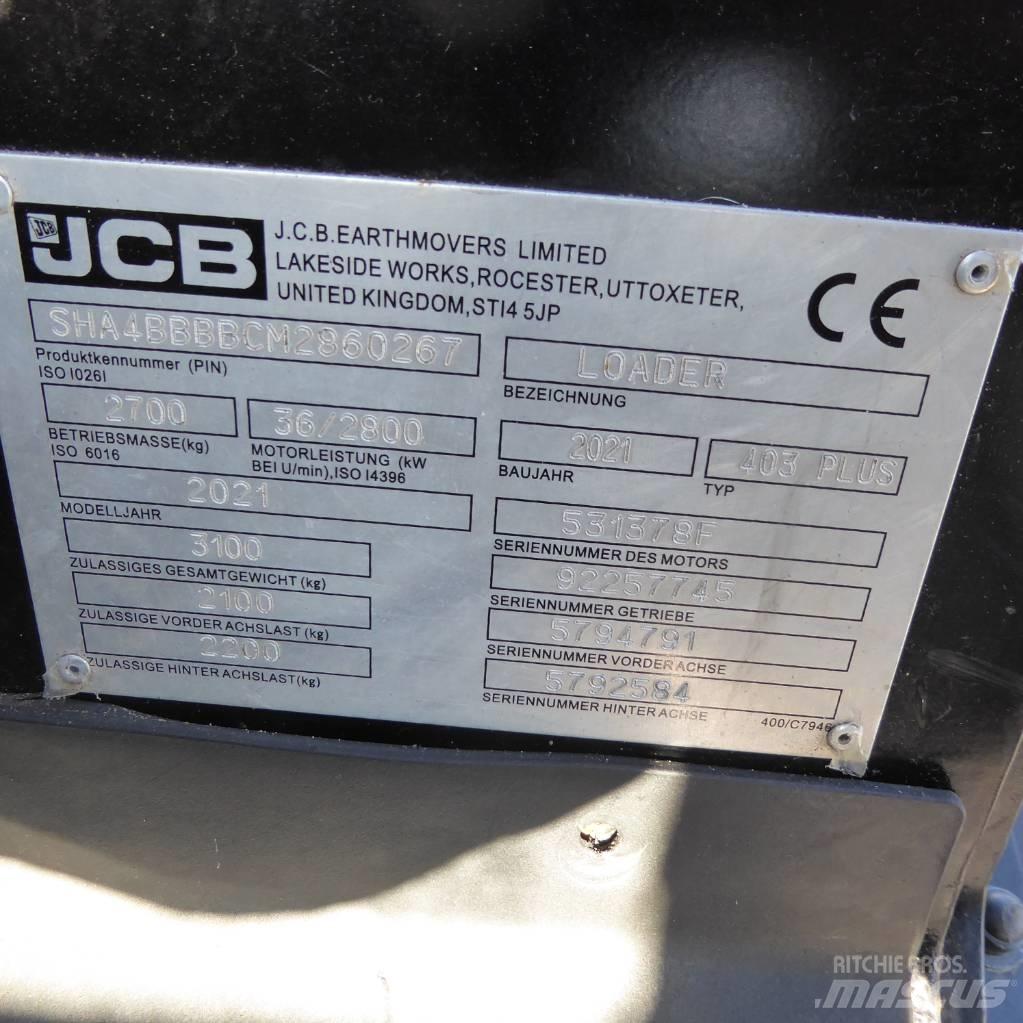 JCB 403 plus Læssemaskiner på hjul