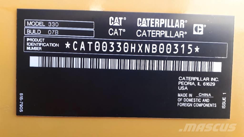 CAT 330 Gravemaskiner på larvebånd