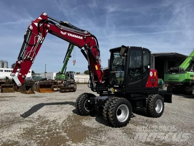 Yanmar B 95W Gravemaskiner på hjul