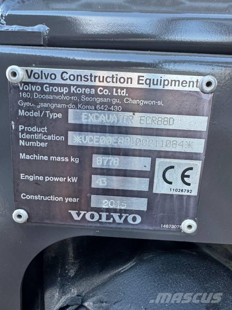 Volvo ECR 88 D Midi-gravemaskiner 7t - 12t