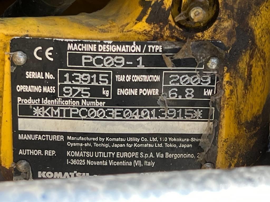Komatsu PC 09-1 Minigravemaskiner