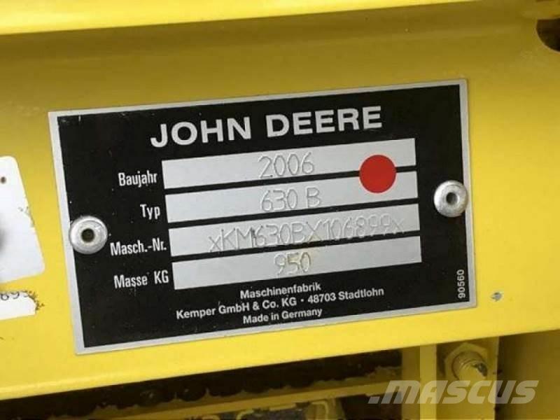 John Deere 630 B Tilbehør til hø- og fodermaskiner