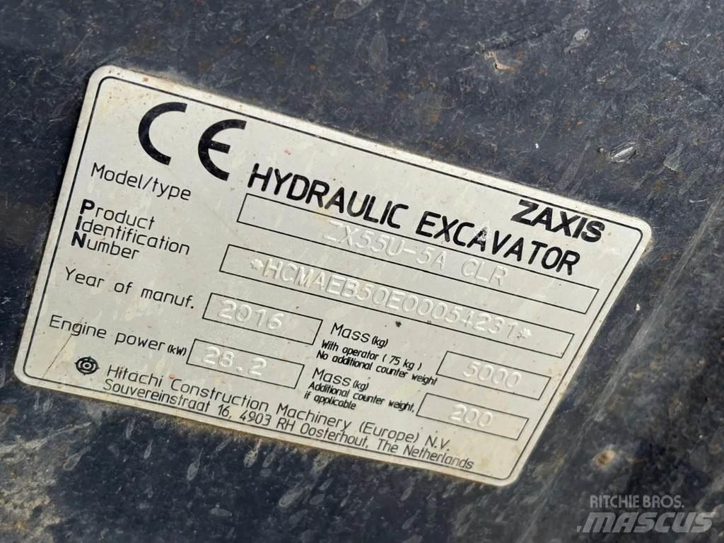 Hitachi ZX55U-5A Minigravemaskiner