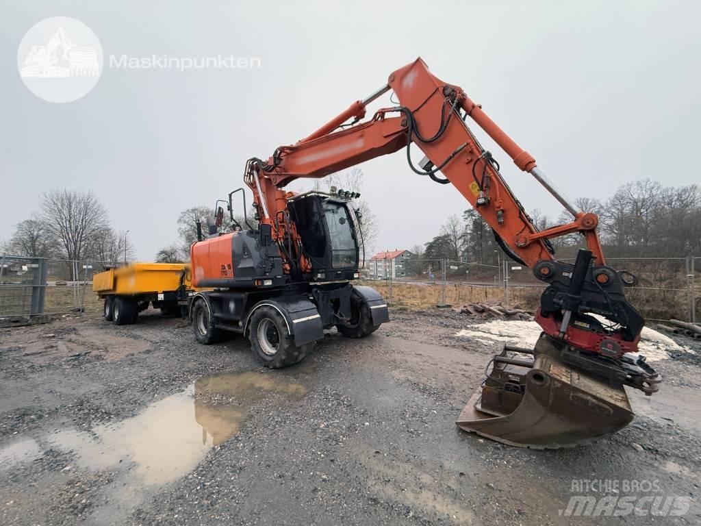 Hitachi ZX 170 W-5 B Gravemaskiner på hjul