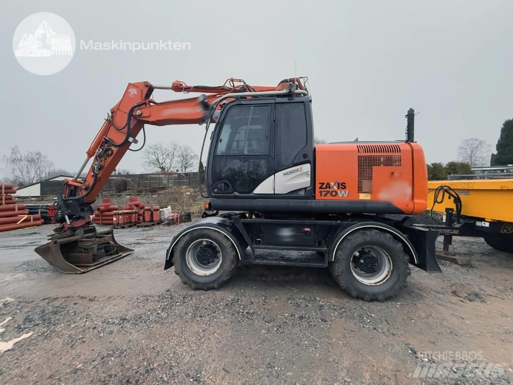 Hitachi ZX 170 W-5 B Gravemaskiner på hjul