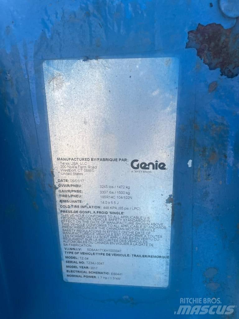 Genie TZ-34/20 Trailermonterede lifte