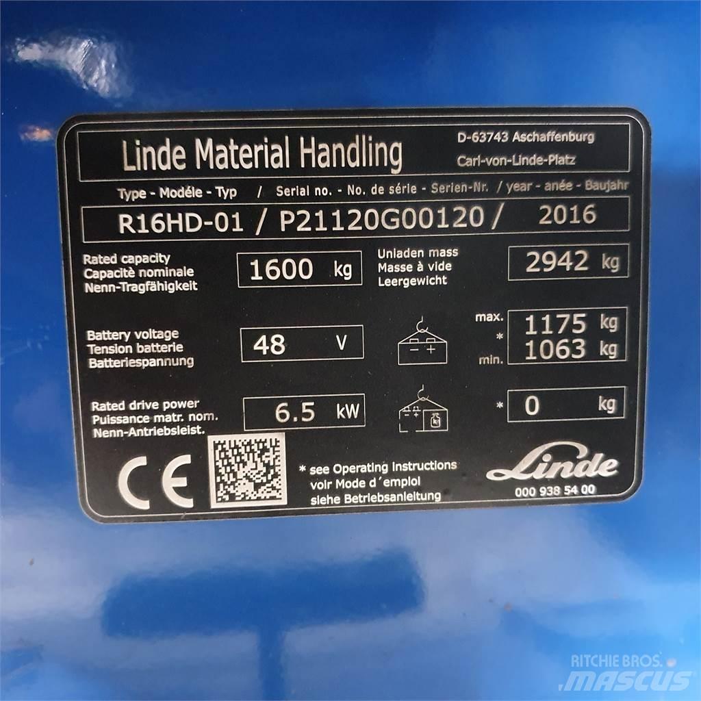 Linde R16HD Reachtruck