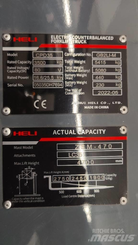 Heli CPD35-GB2LI El gaffeltrucks