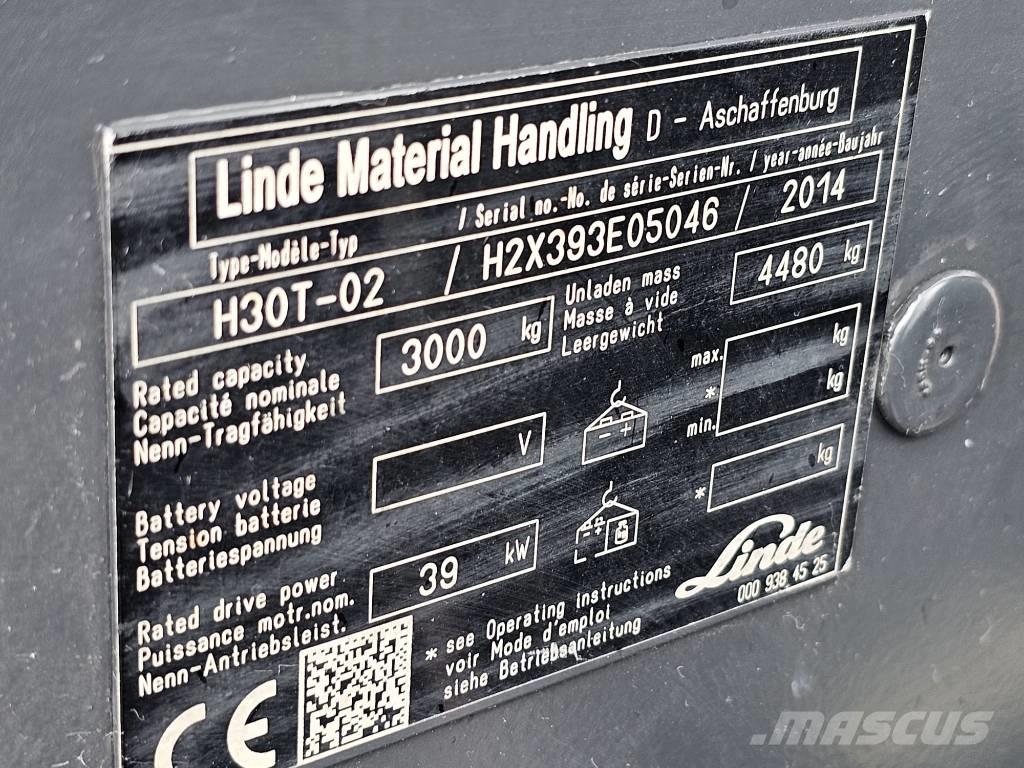 Linde H30T-02 LPG gaffeltrucks