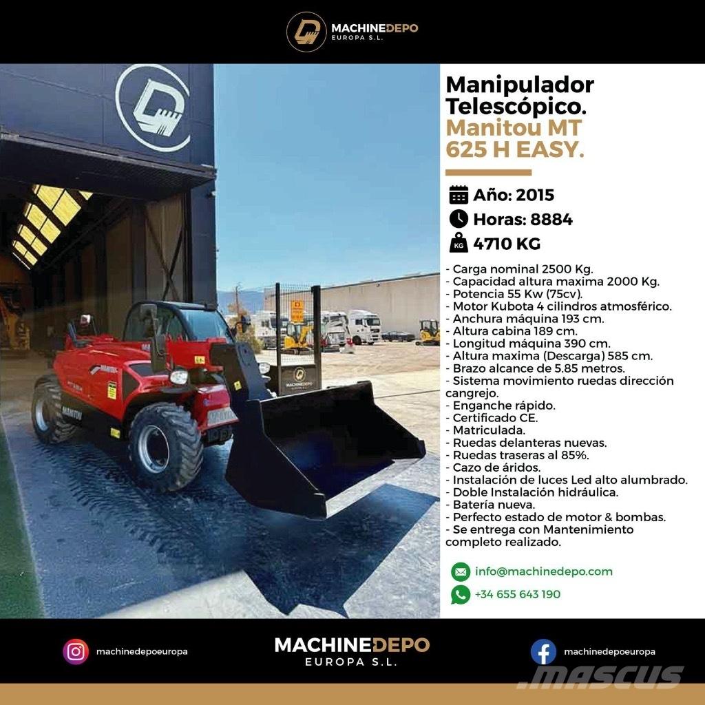 Manitou MT 625 H Teleskoplæssere