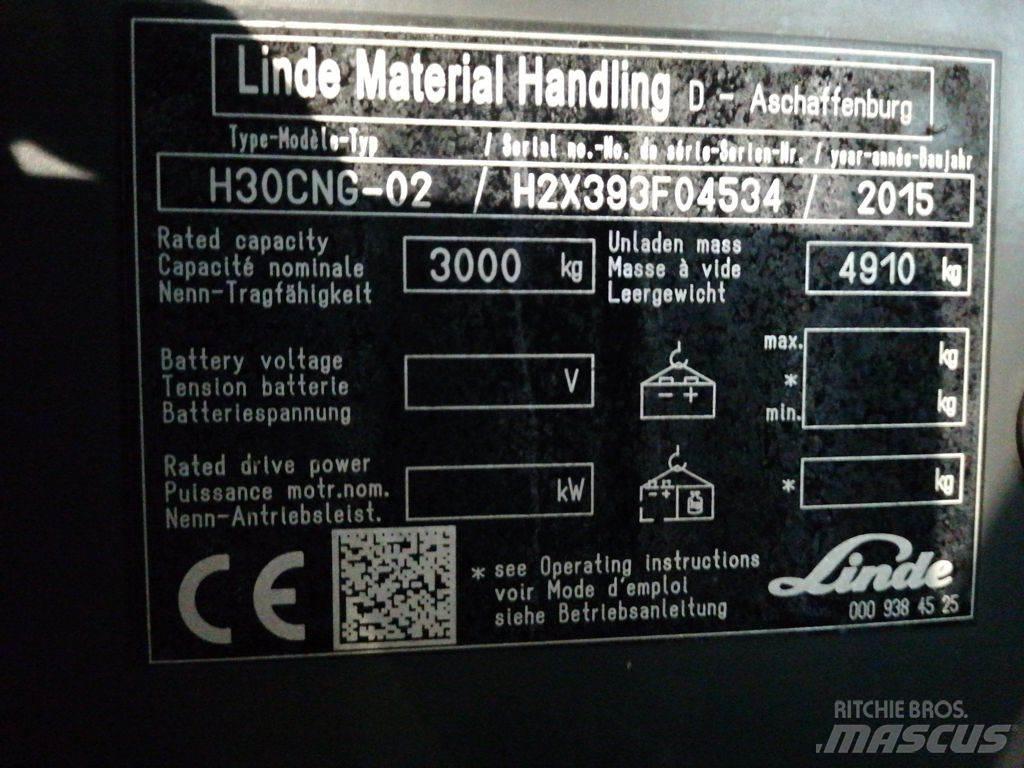 Linde H30TCNG-02 LPG gaffeltrucks