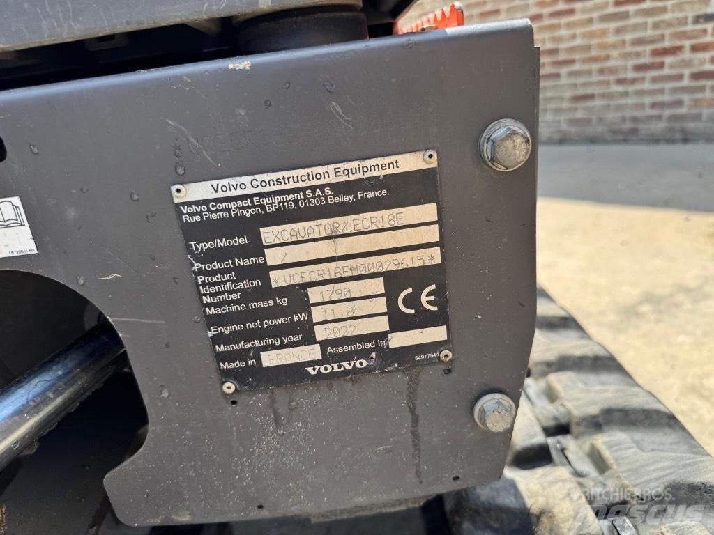 Volvo ECR 18 E Minigravemaskiner