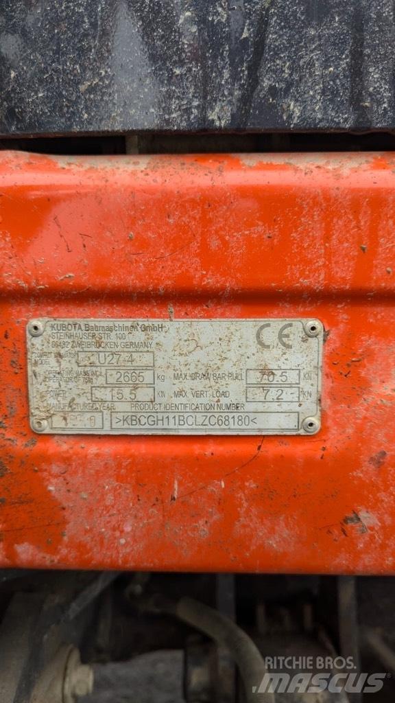 Kubota U 27-4 Minigravemaskiner