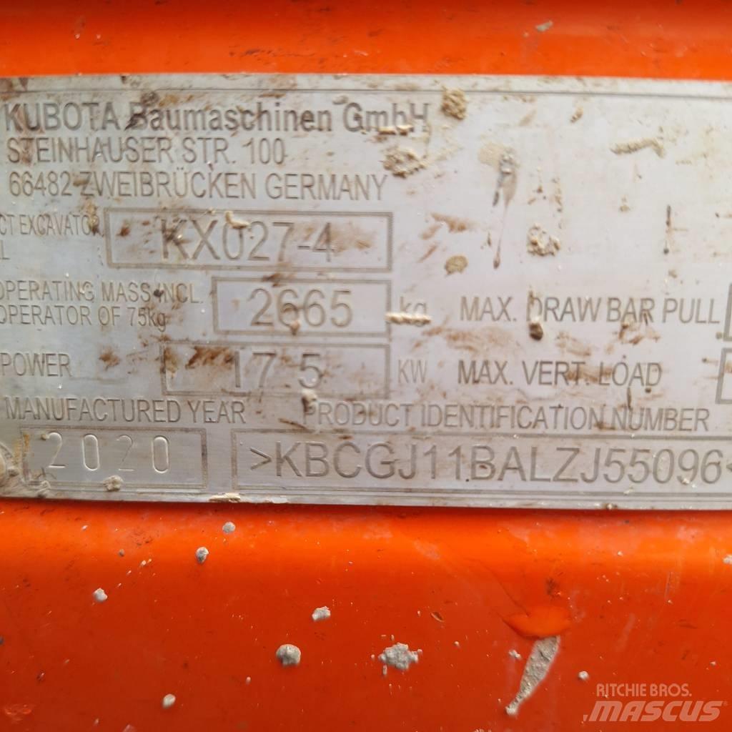 Kubota KX 027-4 Minigravemaskiner
