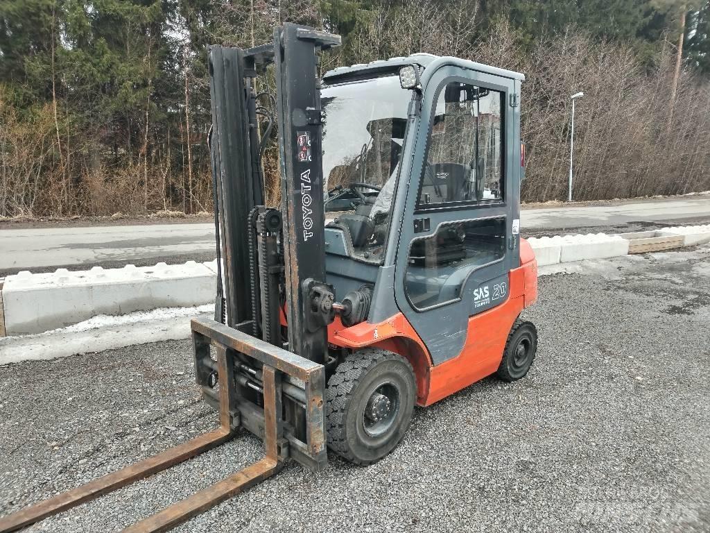 Toyota 7FGF20 LPG gaffeltrucks