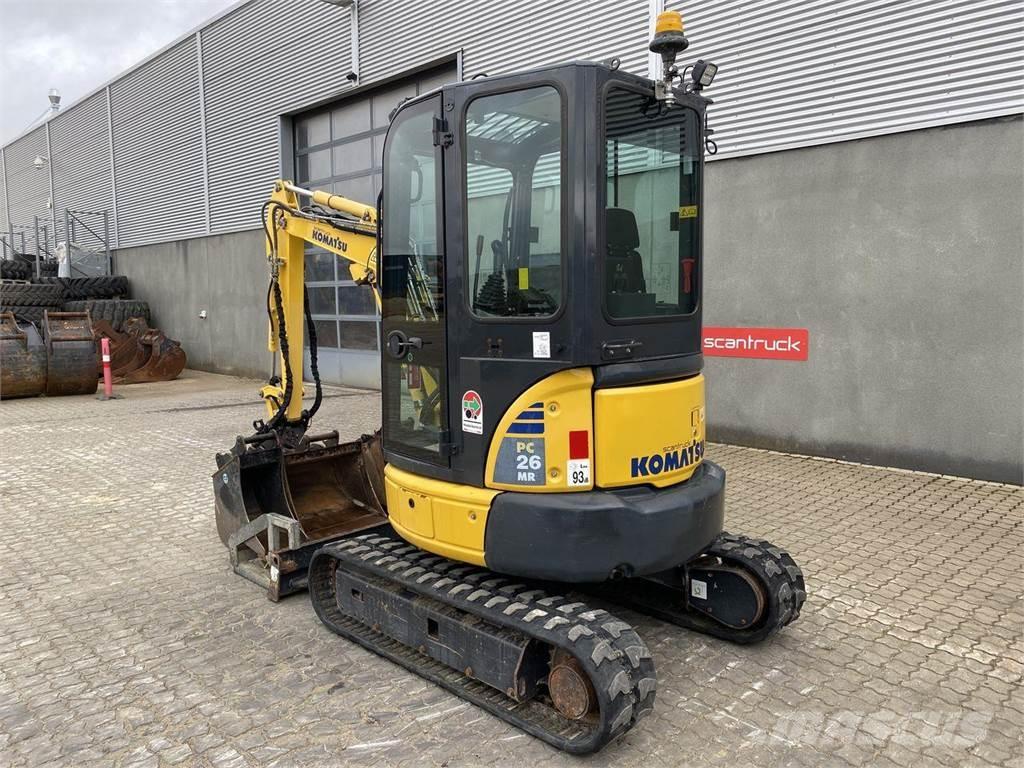 Komatsu PC26MR-3 Gravemaskiner på hjul