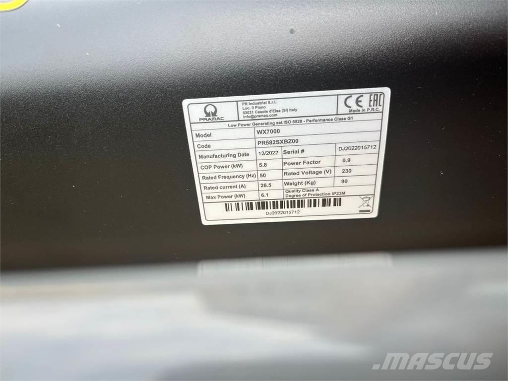 Pramac WX7000 Andre generatorer